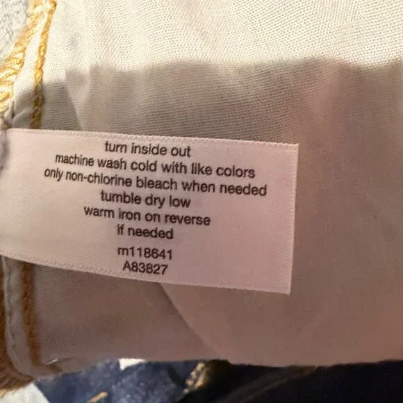 NWT Lane Bryant Signature Fit Wide Leg Womens Plus Sz 24 Dark Wash Denim Jeans - Picture 6 of 11